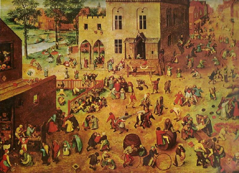 Pieter Bruegel barnens lekar. oil painting picture